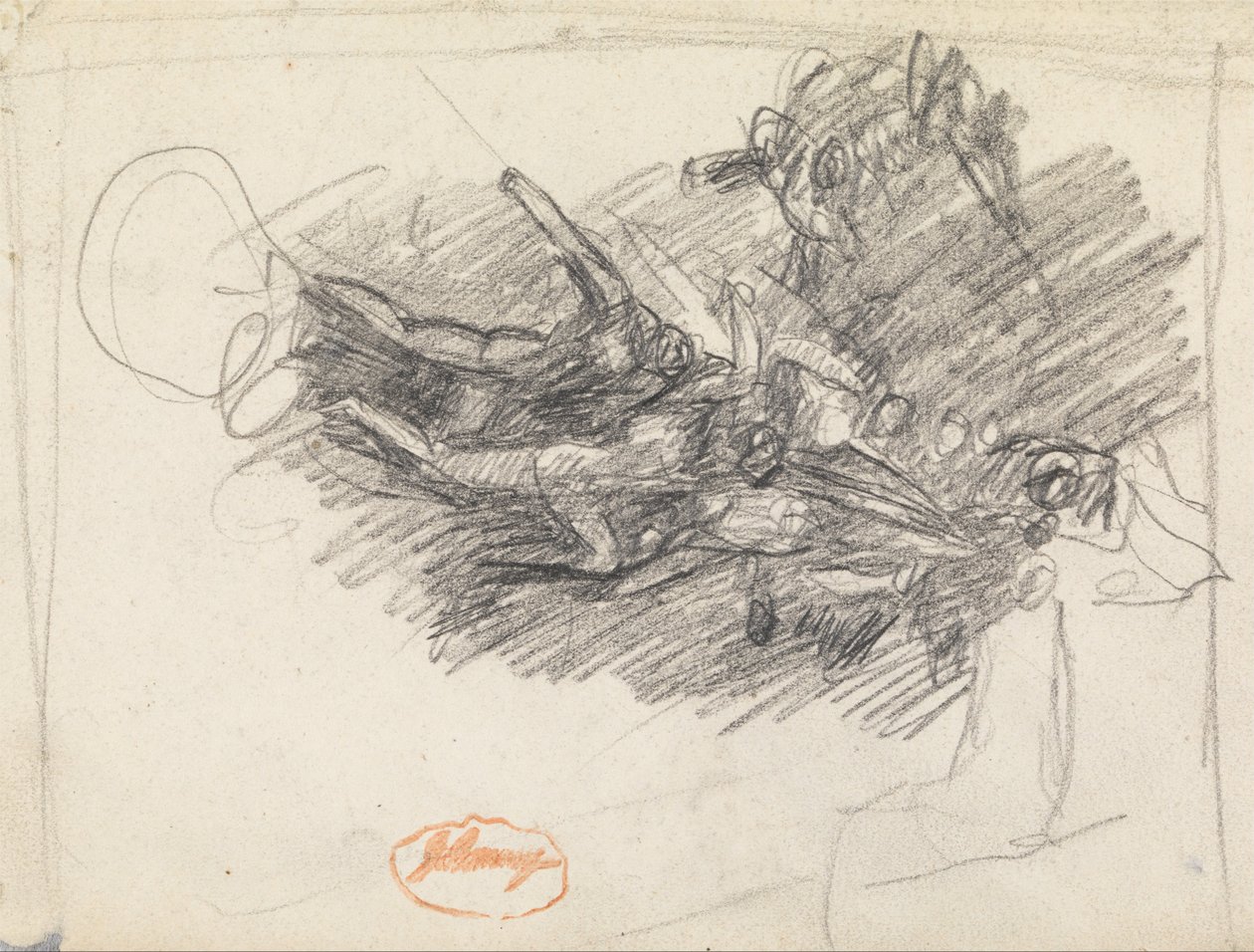 Figurenkompositionsstudie 6 von George Romney