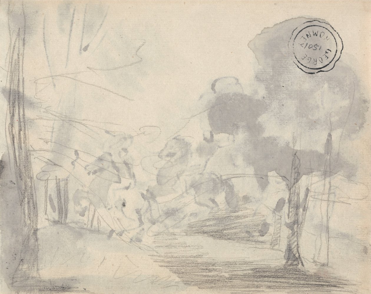 Lichtung der Bäume von George Romney