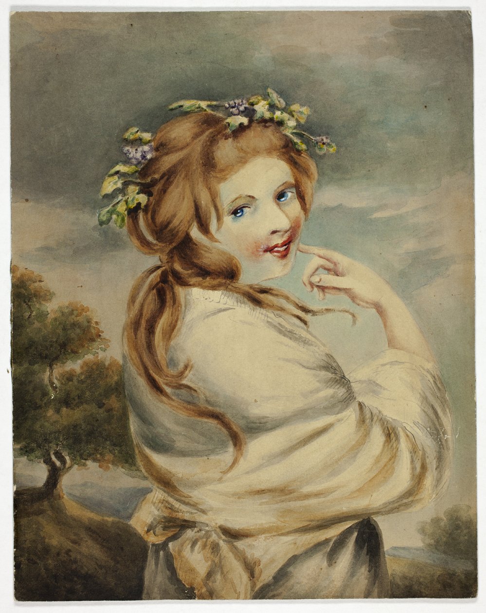 Lady Hamilton als Natur von George Romney
