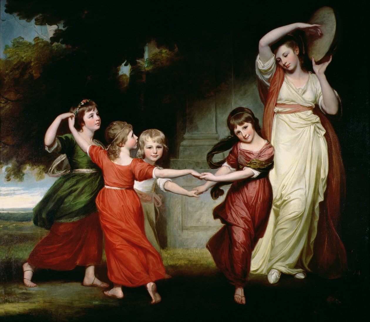 Die Familie Gower, c.1776-77 von George Romney