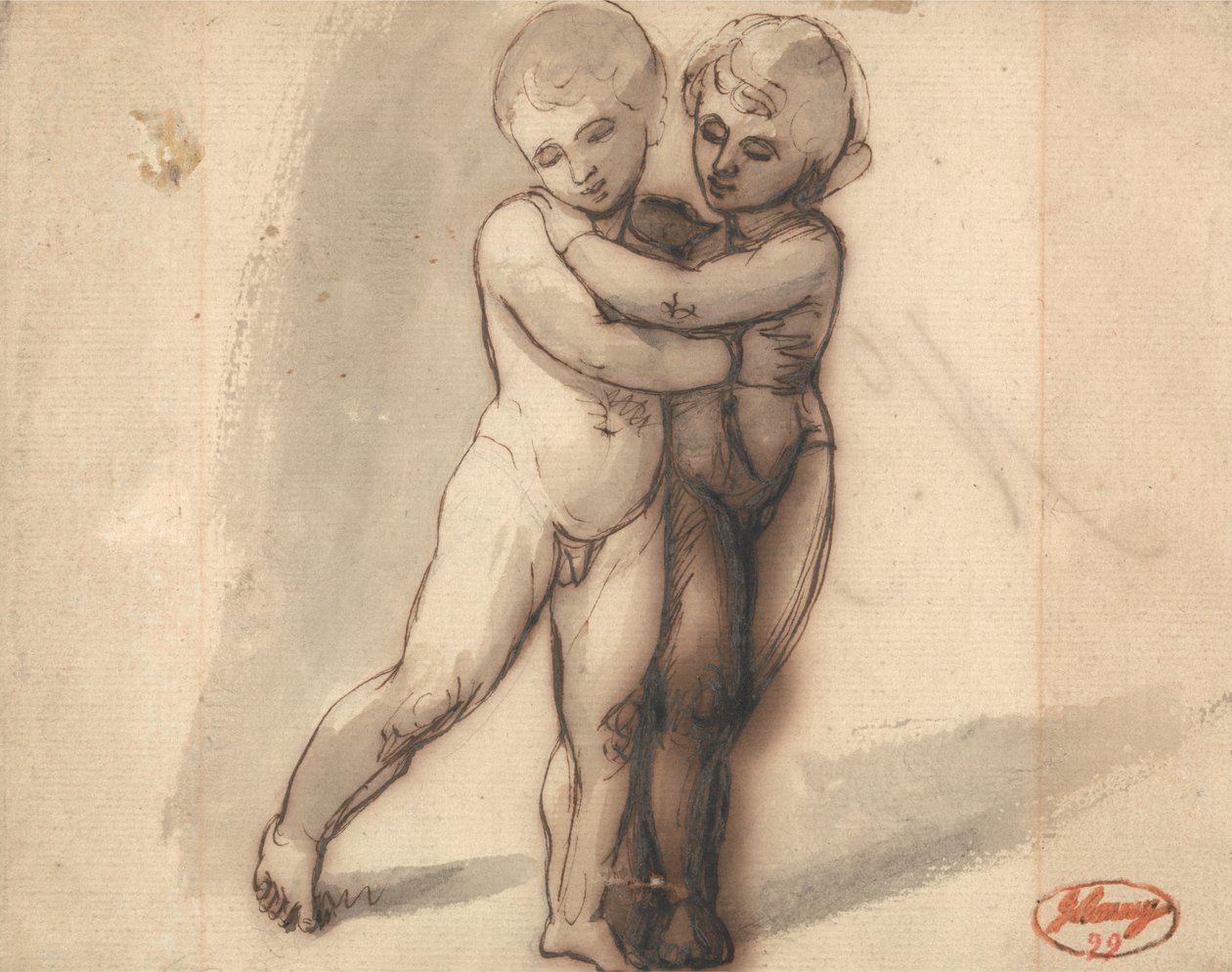 Zwei nackte Kinder von George Romney