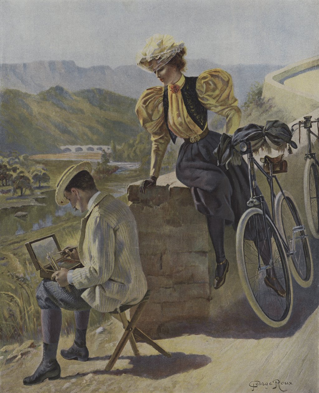 Kunst und Fahrrad von George Roux