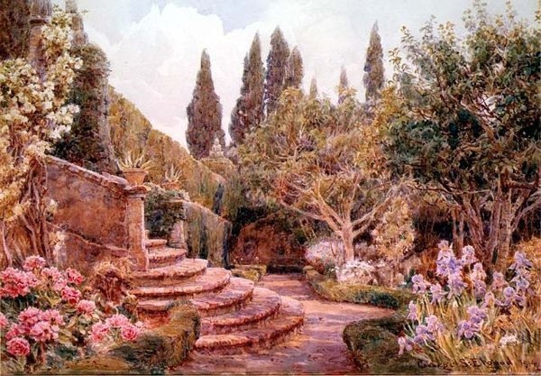 Ein mediterraner Garten von George Samuel Elgood