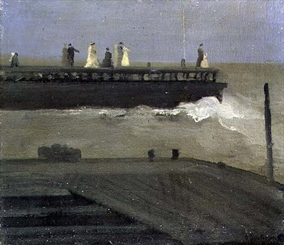 Auf dem Pier von George Sauter