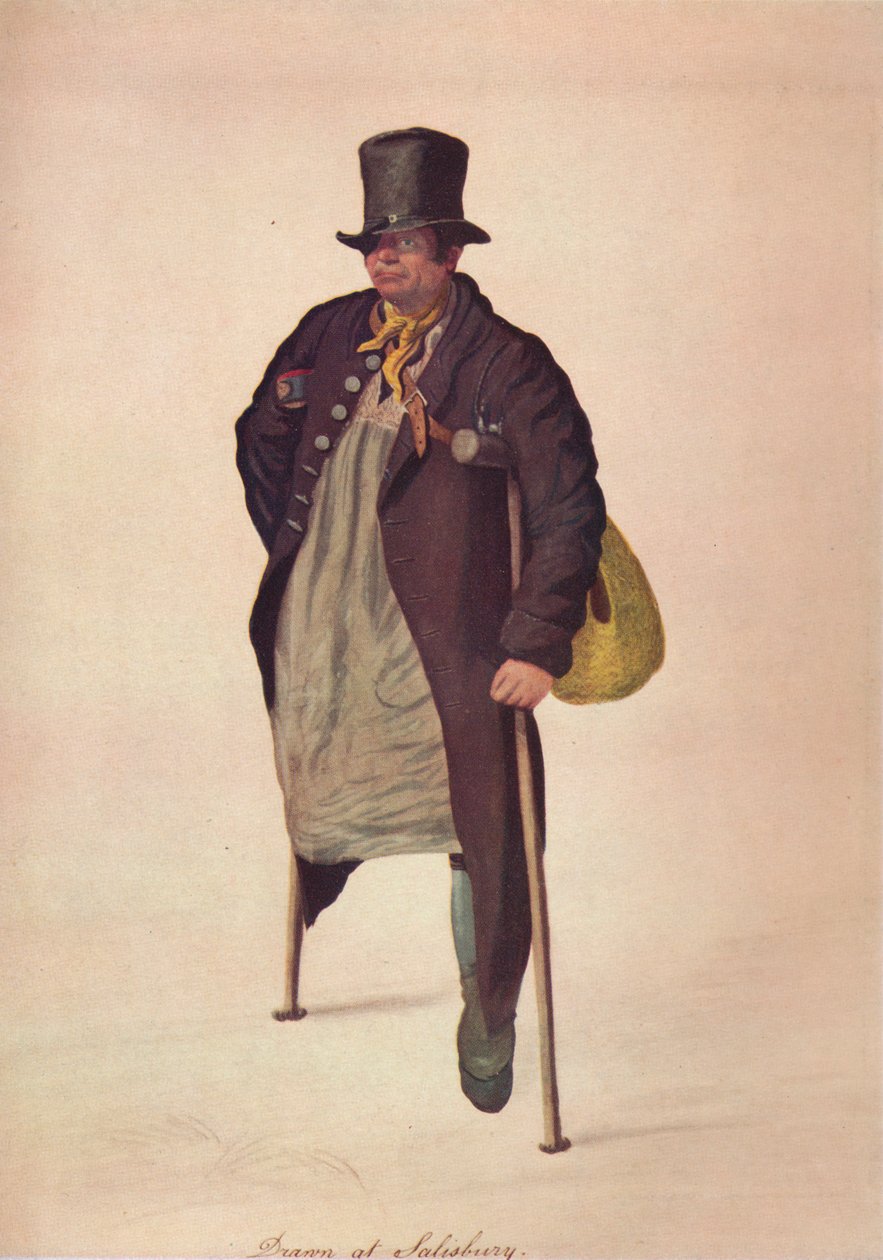 Gezeichnet in Salisbury, ca. 1800 von George Scharf