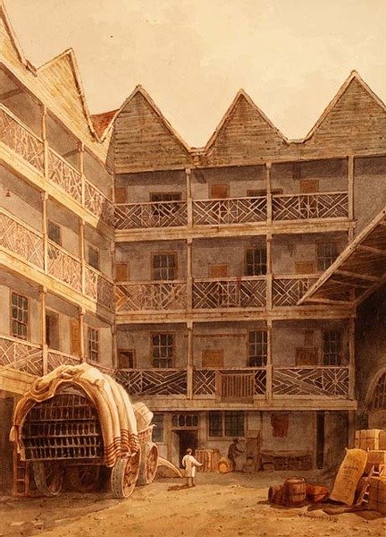 Bull and Mouth Inn von George Shepherd