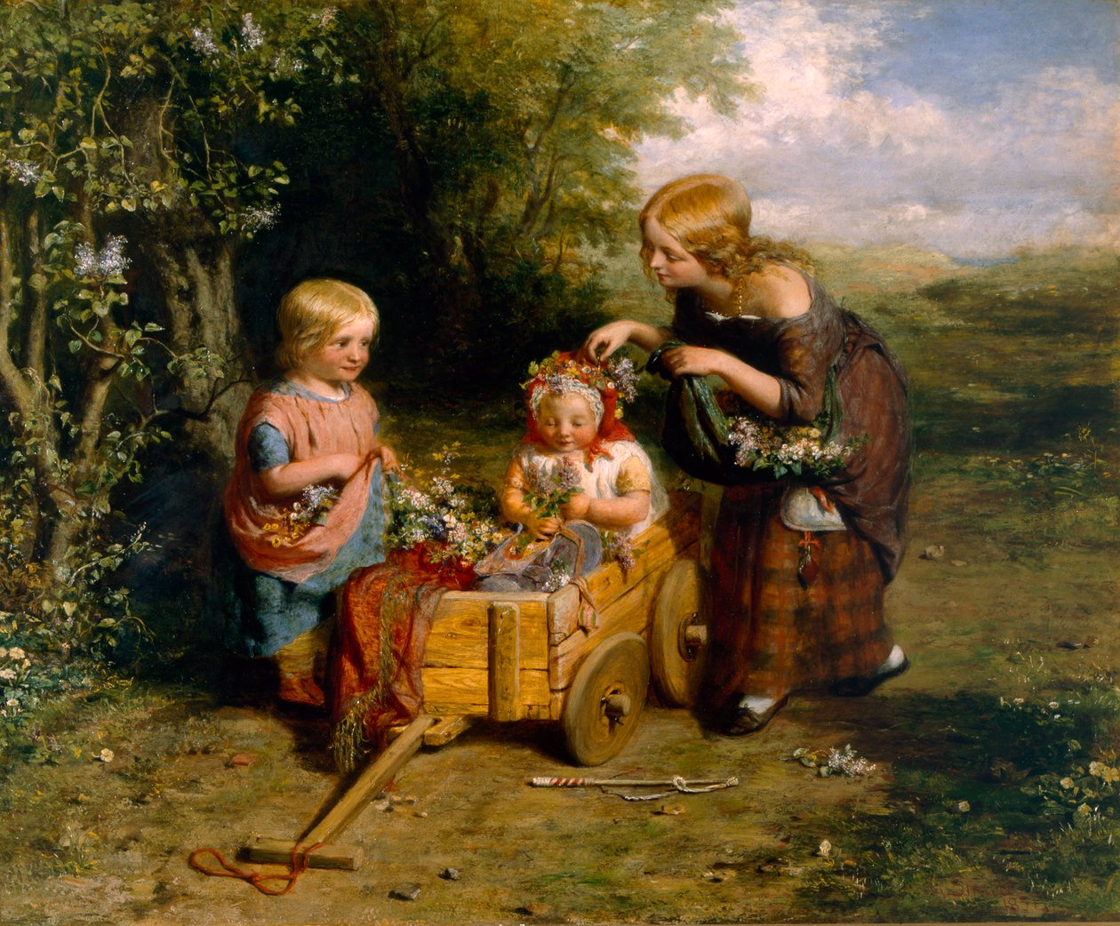 Frühlingsblumen, 1851 von George Smith