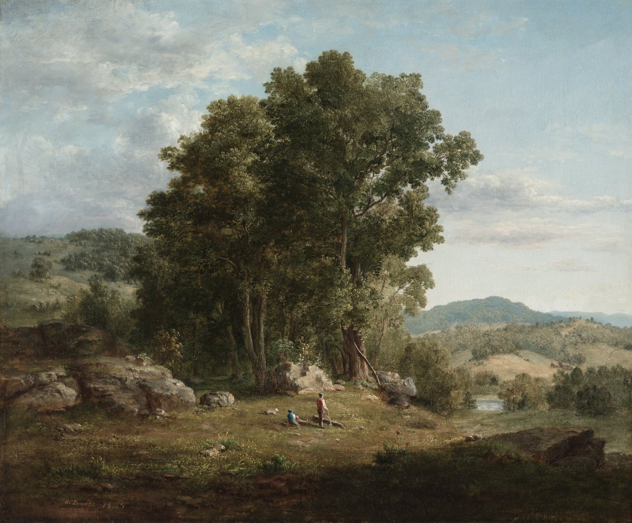 Der Holzfäller von George Snr. Inness