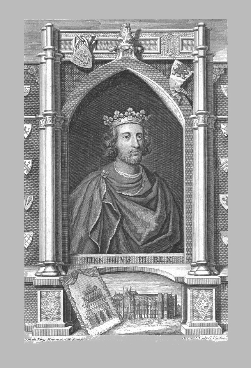 Denkmal für Heinrich III., ca. 1730er von George Vertue