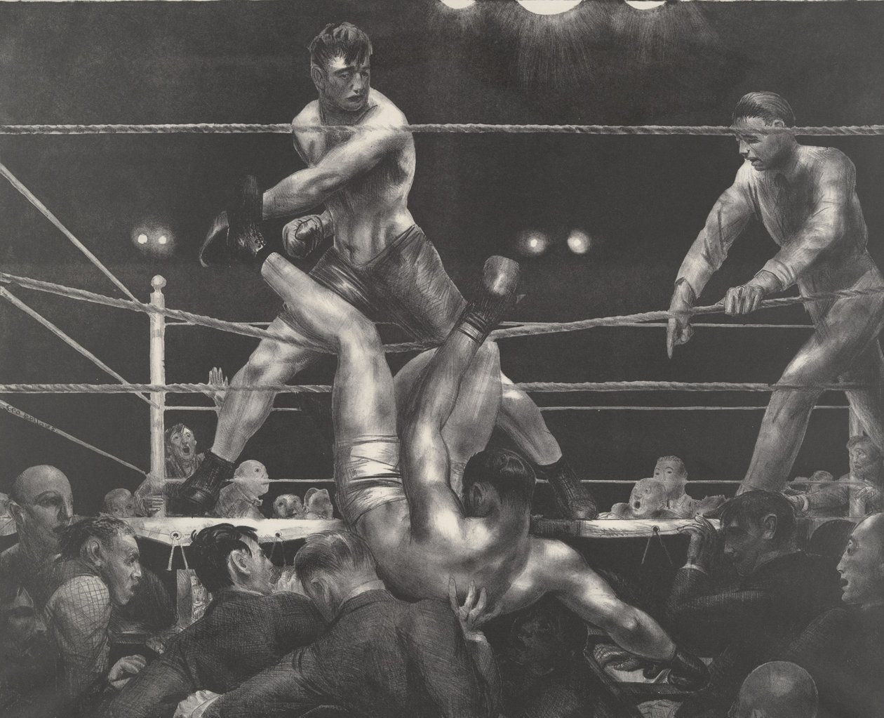 Dempsey und Firpo von George Wesley Bellows