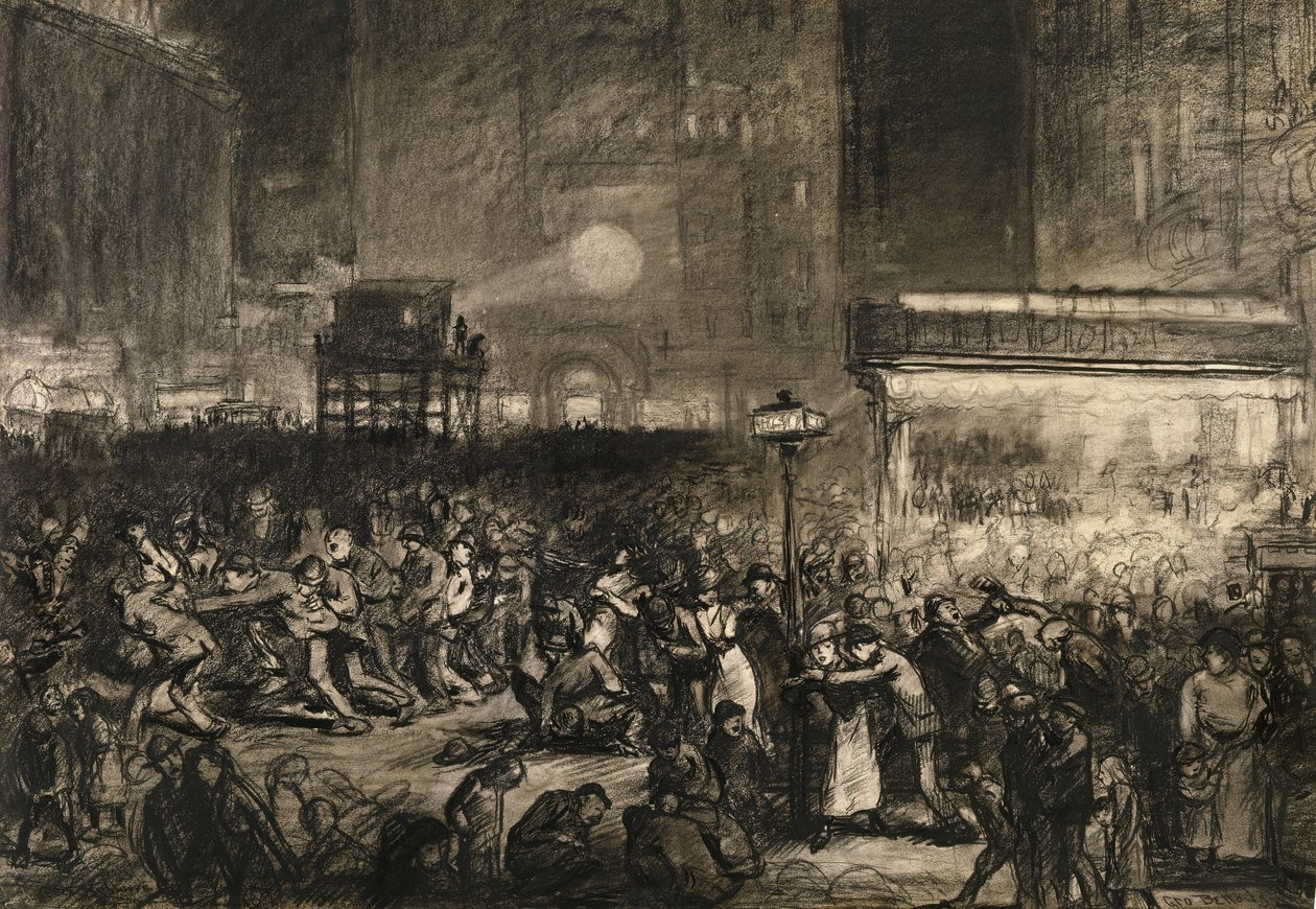 Wahlnacht am Times Square von George Wesley Bellows