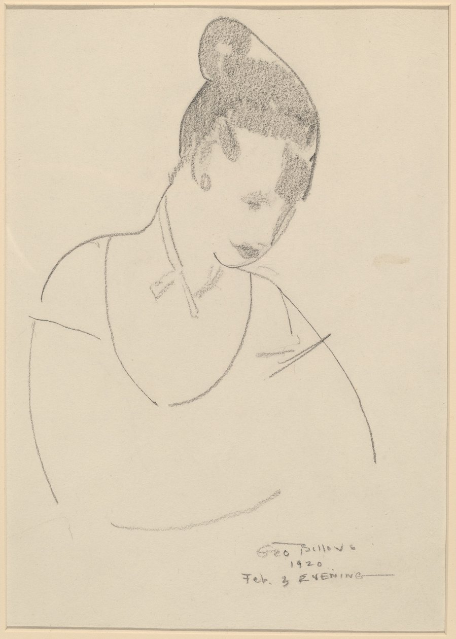 Elsie Speicher [verso], 1920 von George Wesley Bellows