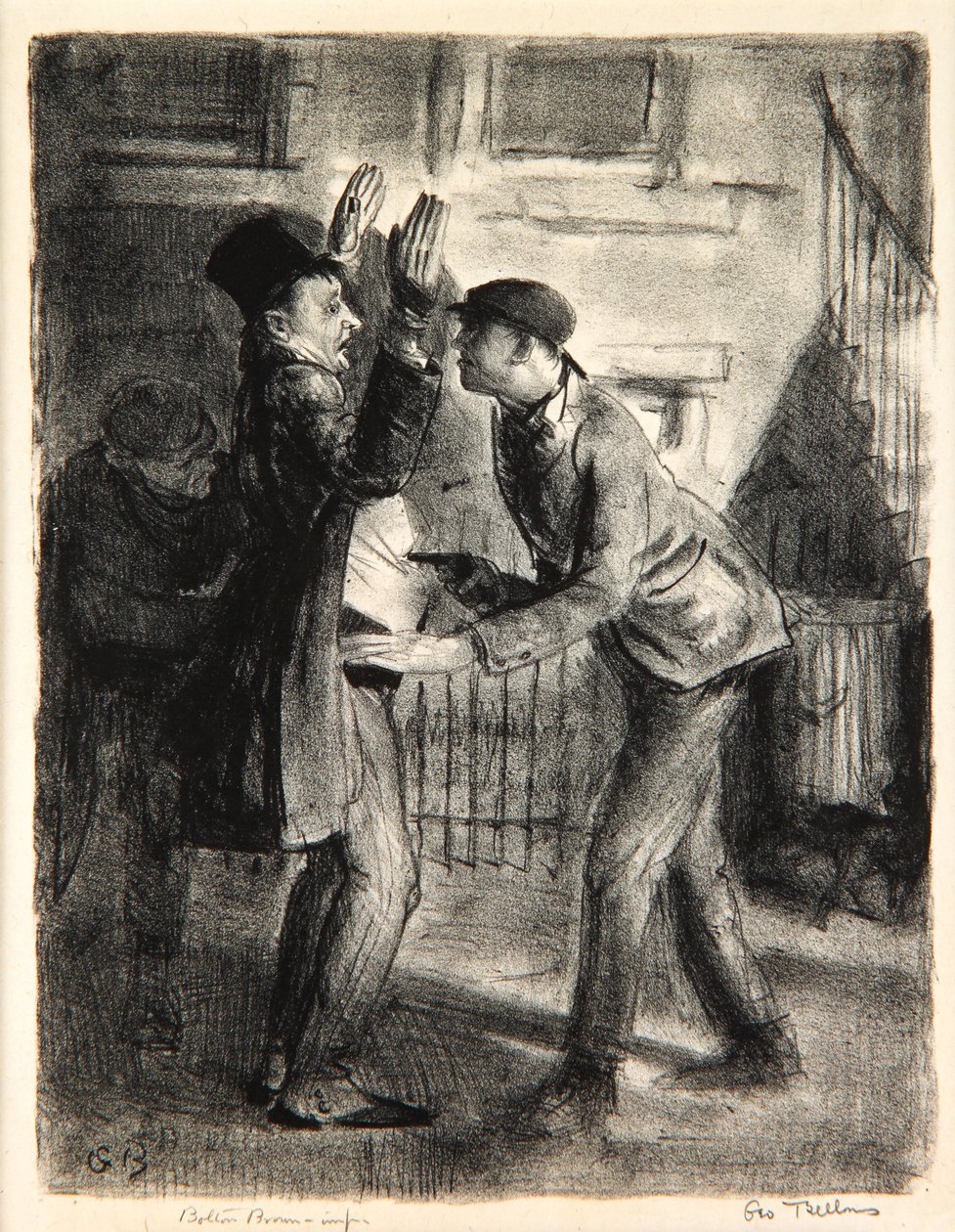 Der Überfall, 1921 von George Wesley Bellows