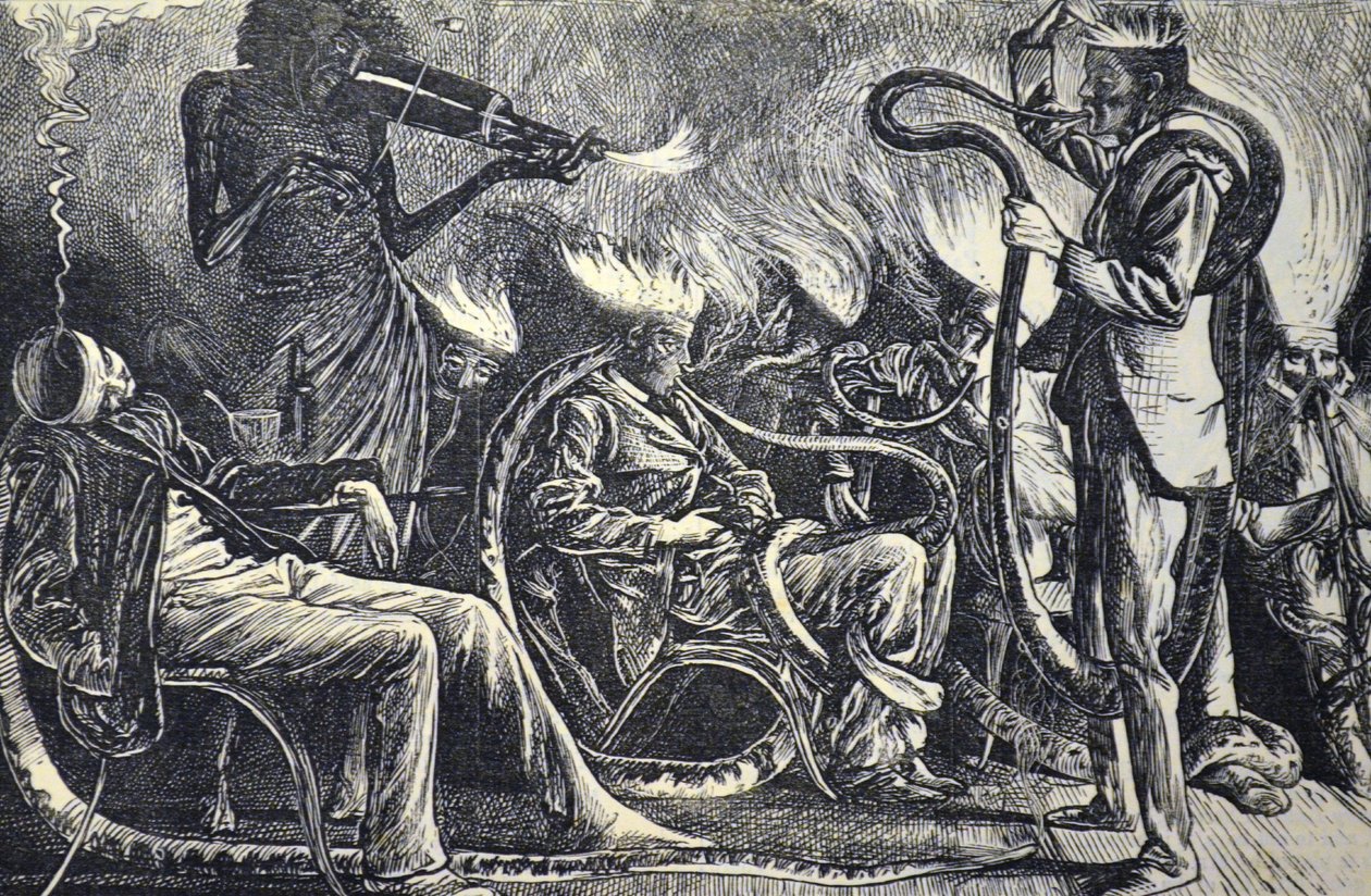 Die Übel des Tabaks von George du Maurier