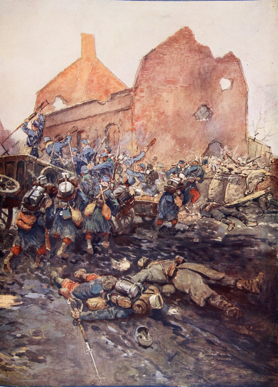 Der Angriff auf Vermelles, 1915 von Georges Bertin Scott
