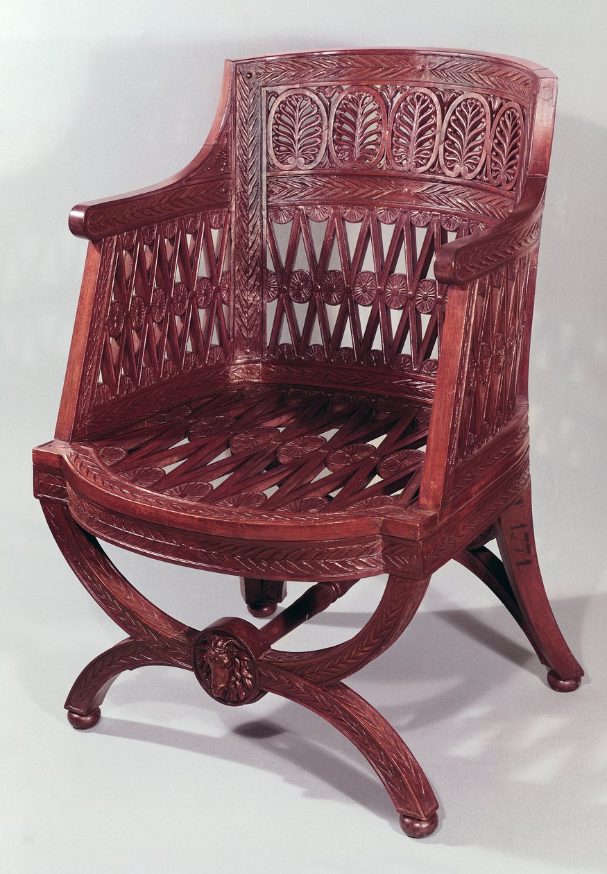 Louis XVI Stil Sessel (Akazienholz) von Georges Jacob
