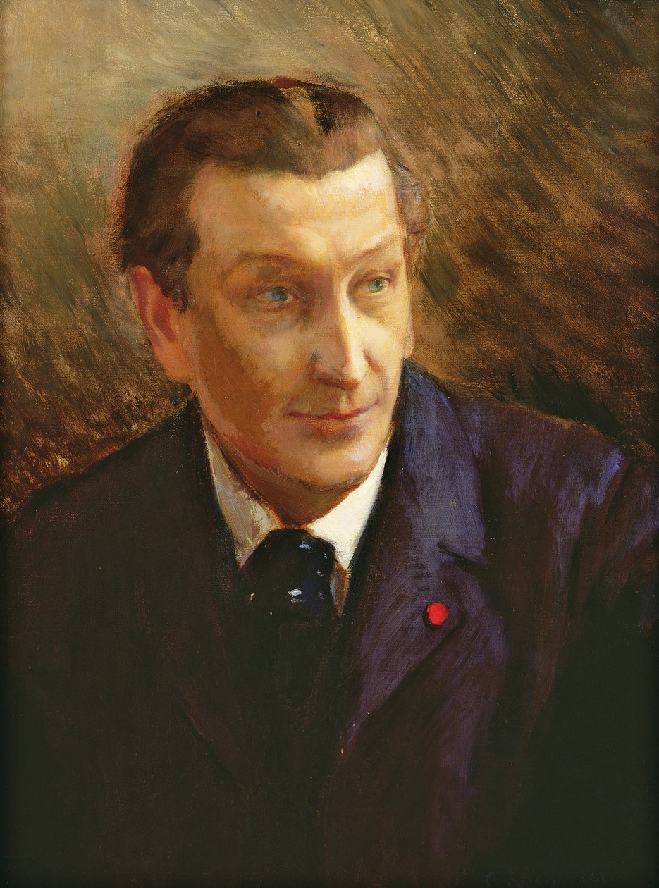 Porträt von Francois Coppee (1842-1908) von Georges Marie Rochegrosse