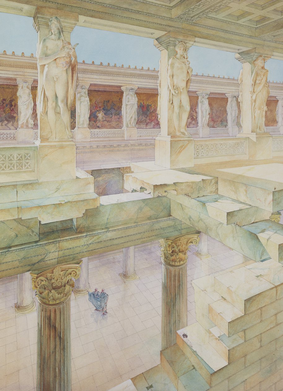 Studie eines römischen Tempels von Georges Paul Chedanne