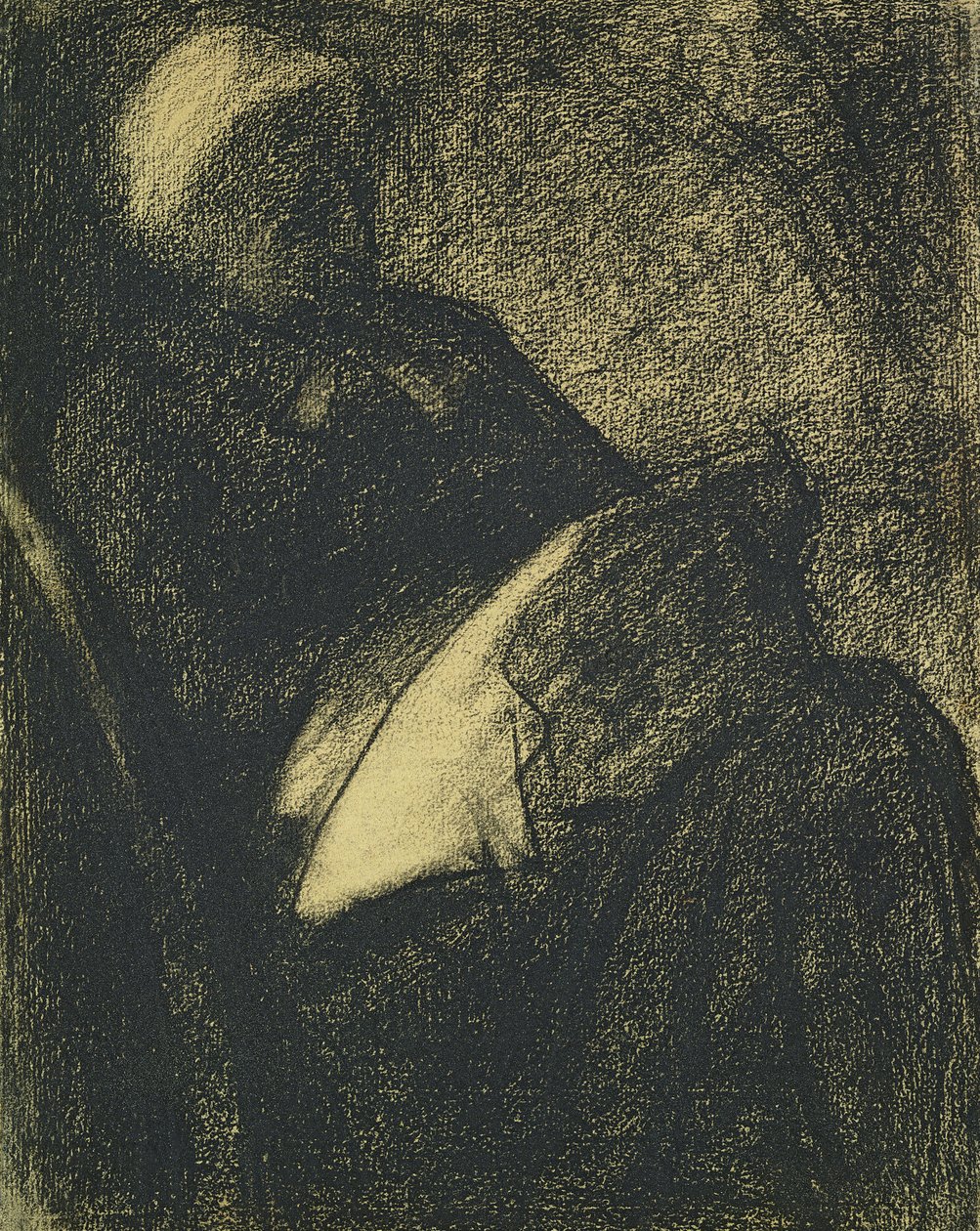 Stickerin, 1882 von Georges Seurat
