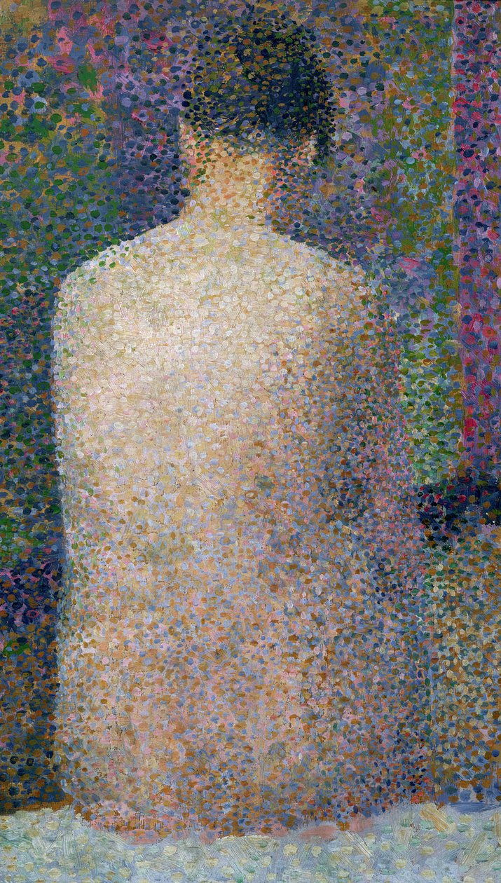 Modell von hinten, 1886 von Georges Seurat