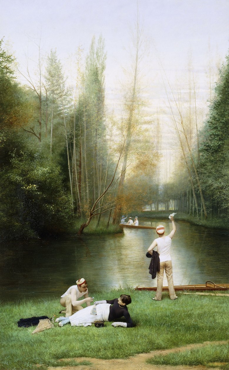 Flirt, 1885 von Georges Croegaert