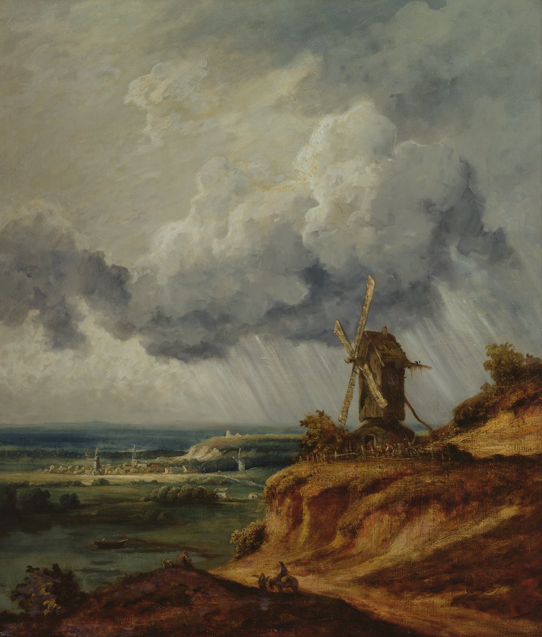 Die Windmühle von Argenteuil, ca. 1830 von Georges Michel