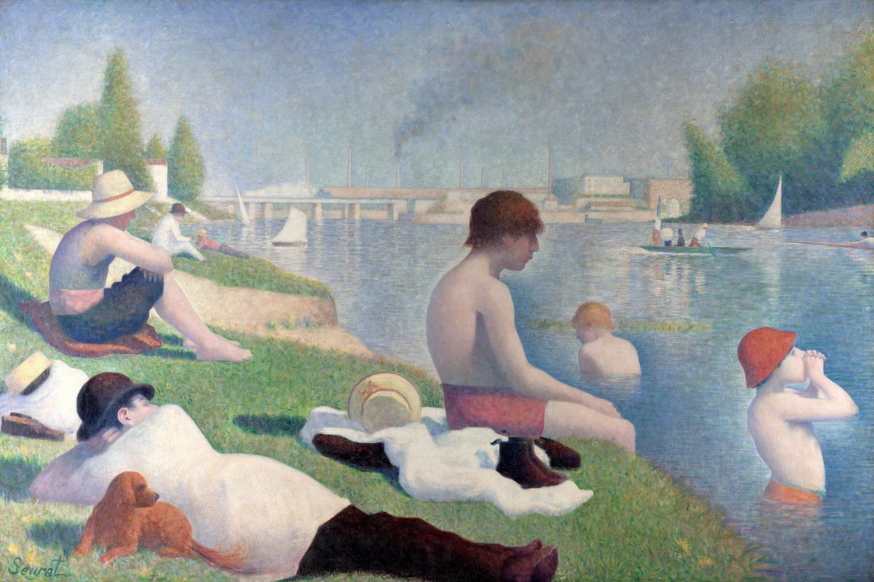 Badende in Asnières von Georges Pierre Seurat