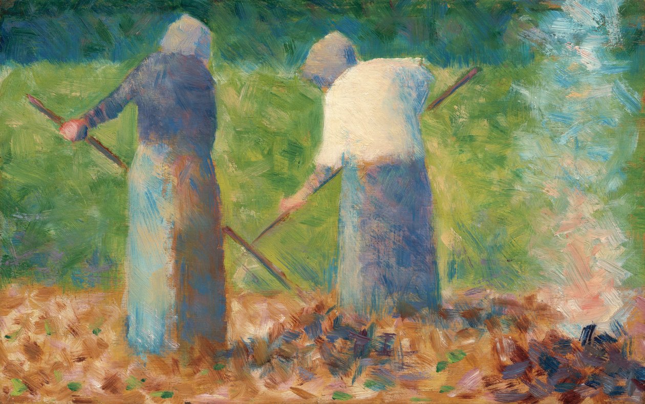 Heuarbeiter in Montfermeil von Georges Seurat