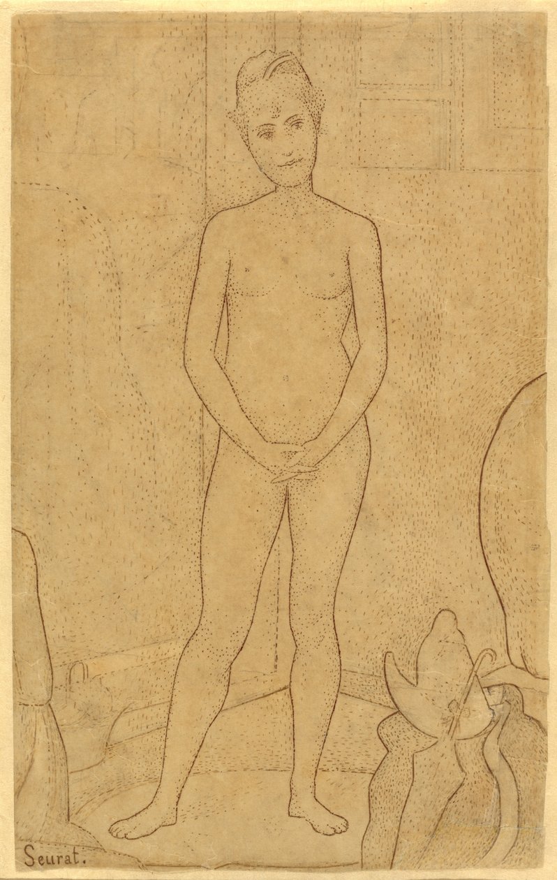 Studie nach "Die Modelle" von Georges Seurat