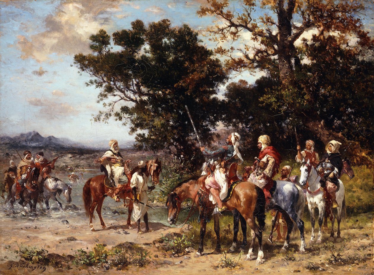 Der Aufbruch zur Jagd von Georges Washington