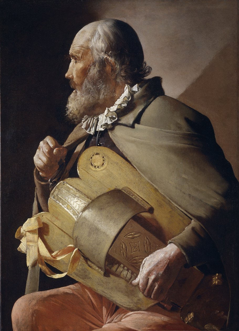 Blinder Leierkastenmann von Georges de La Tour