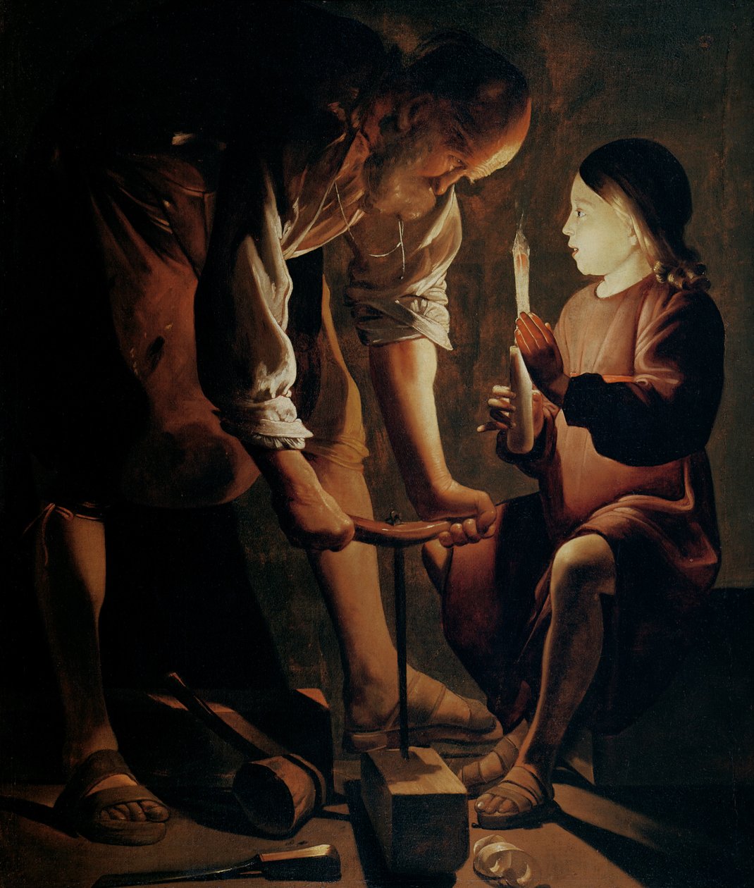 Heiliger Josef, der Zimmermann von Georges de La Tour