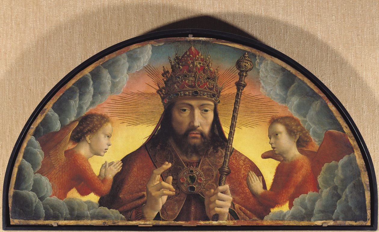 Gott der Vater segnet, 1506 von Gerard David