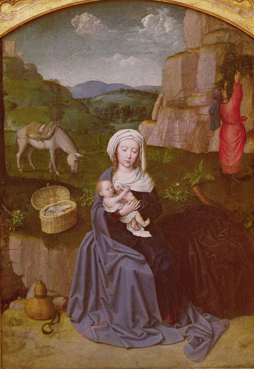 Die Rast auf der Flucht nach Ägypten von Gerard David