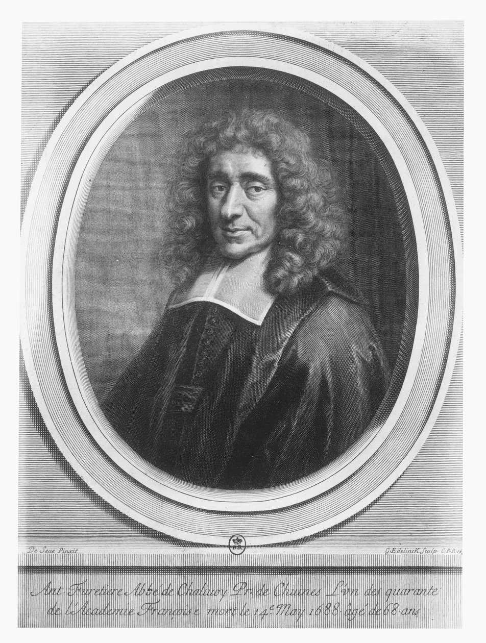 Antoine Furetière von Gérard Edelinck
