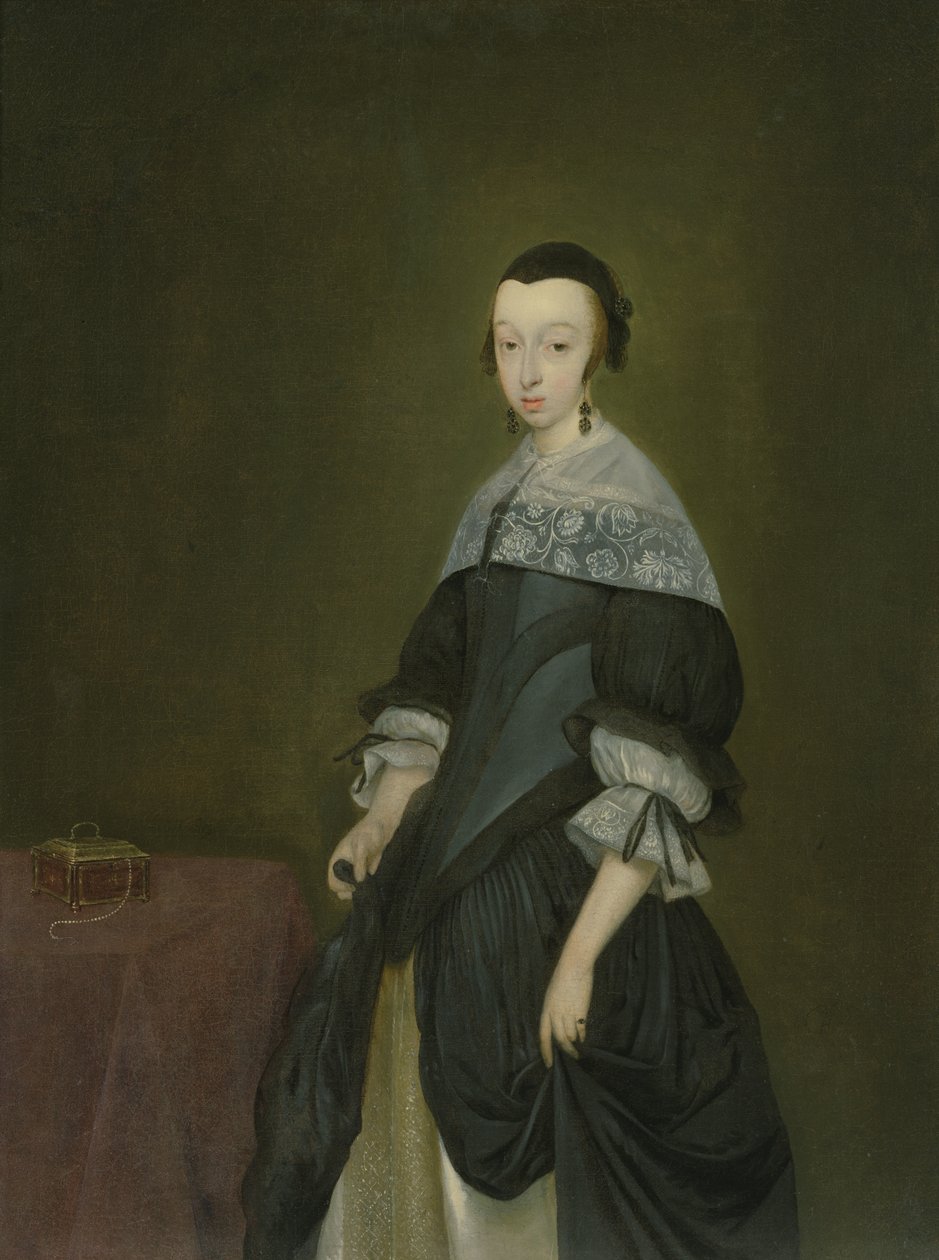 Porträt einer Dame, ca. 1667-8 von Gerard ter Borch