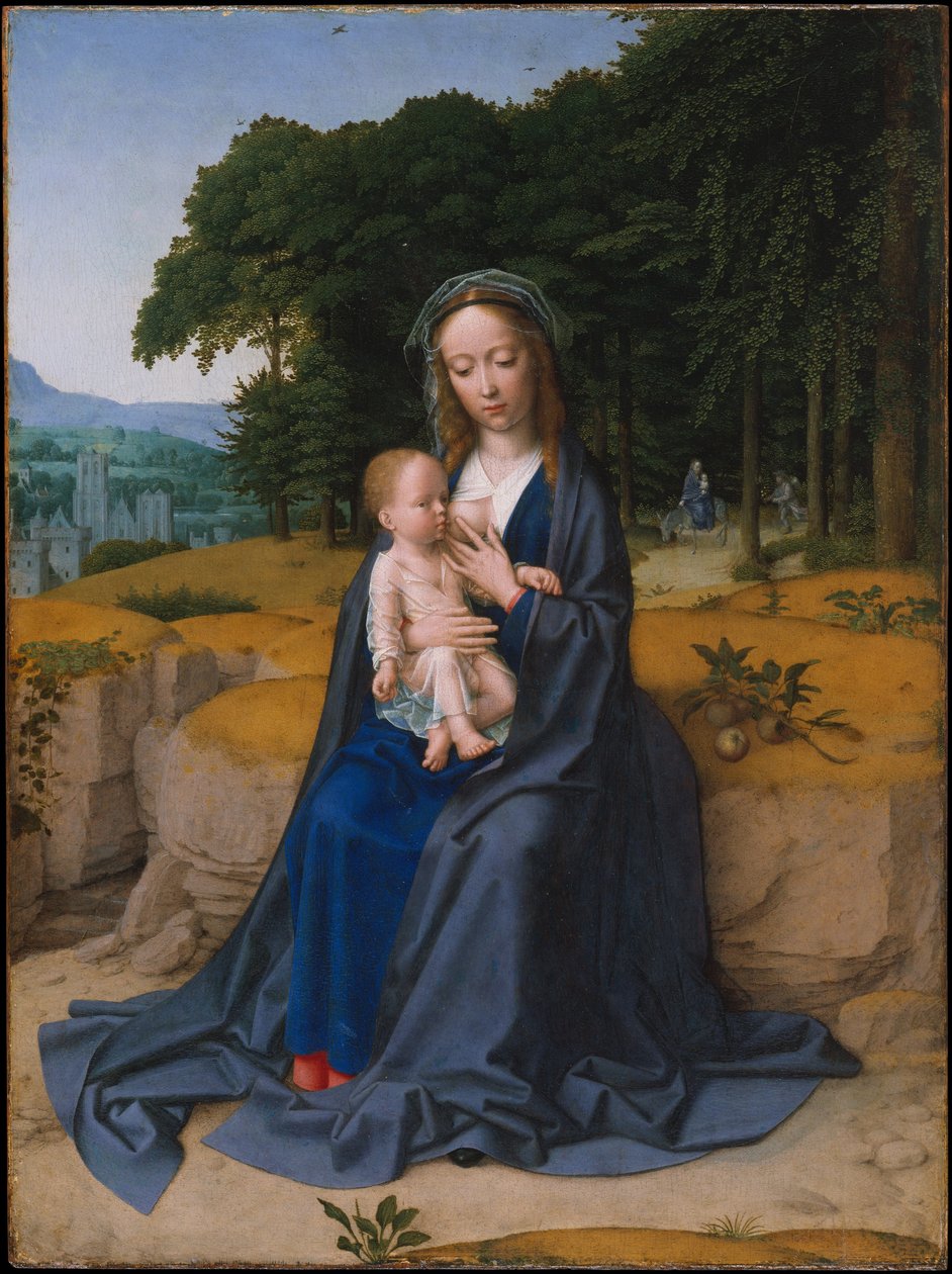 Die Rast auf der Flucht nach Ägypten von Gerard David