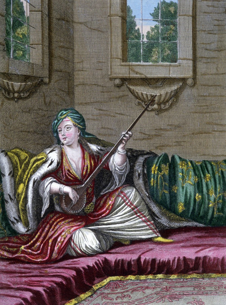 Türkische Dame von Gerard Jean Baptiste Scotin