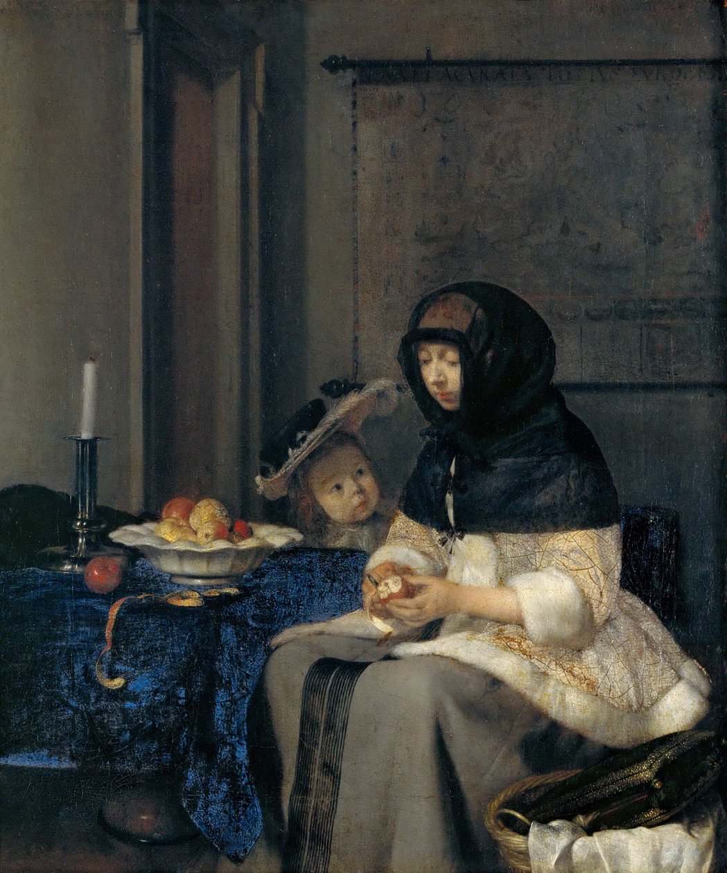 Der Apfelschäler von Gerard Ter Borch the Younger