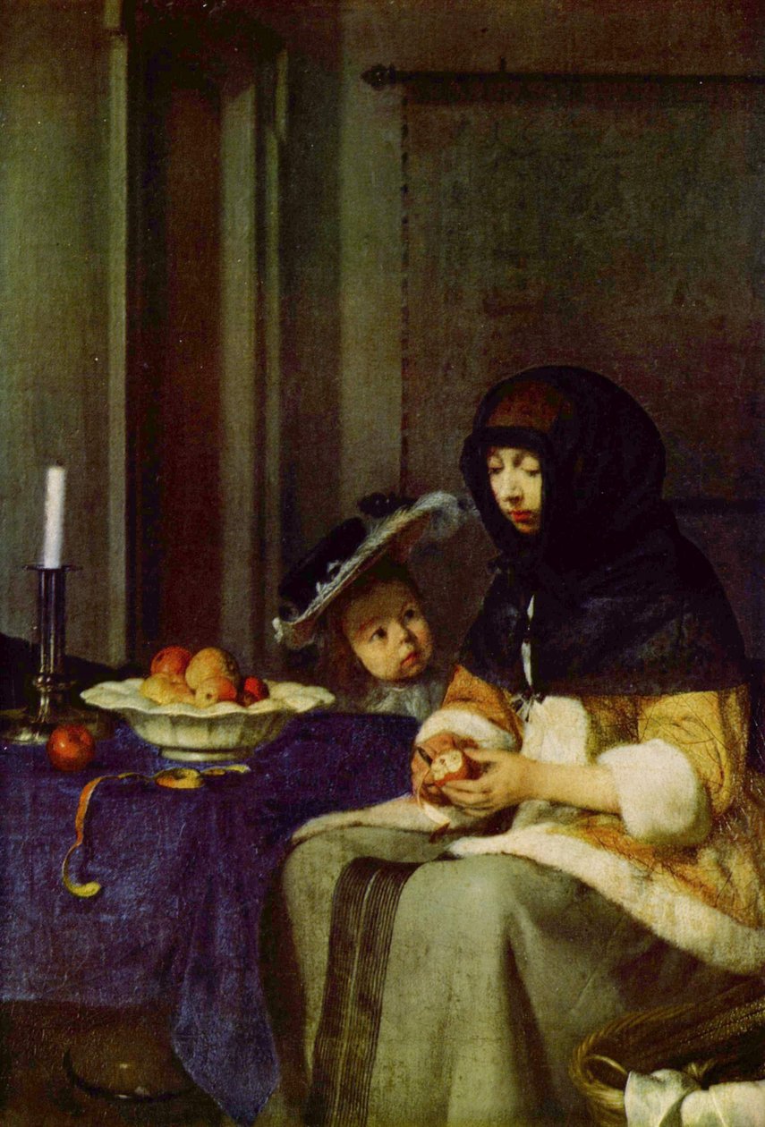 Apfelschälerin von Gerard ter Borch