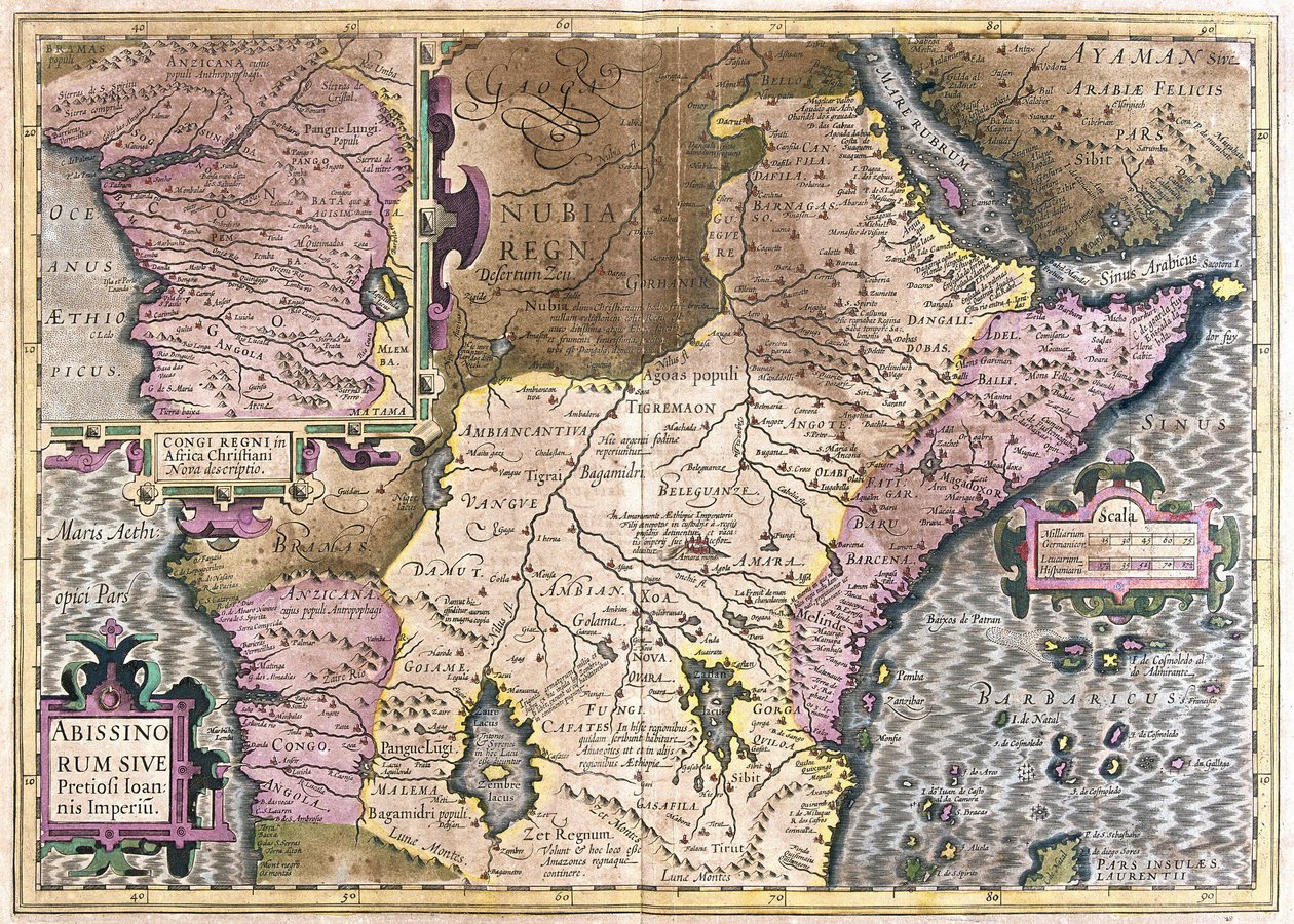 Kongo, Zentralafrika von Gerardus Mercator