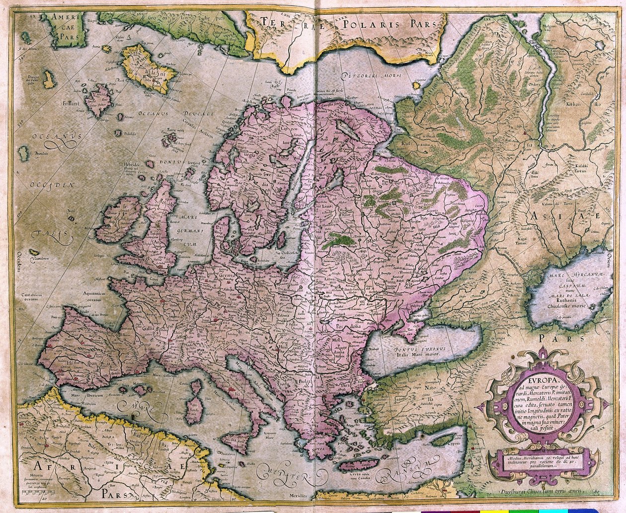 Europa von Gerardus Mercator
