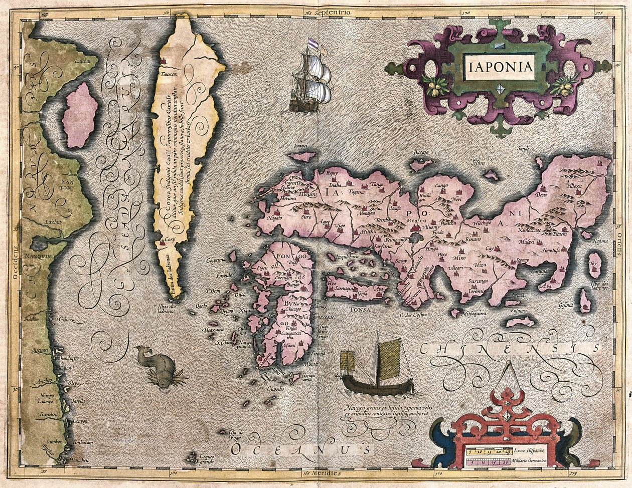 Japan (Stich) von Gerardus Mercator