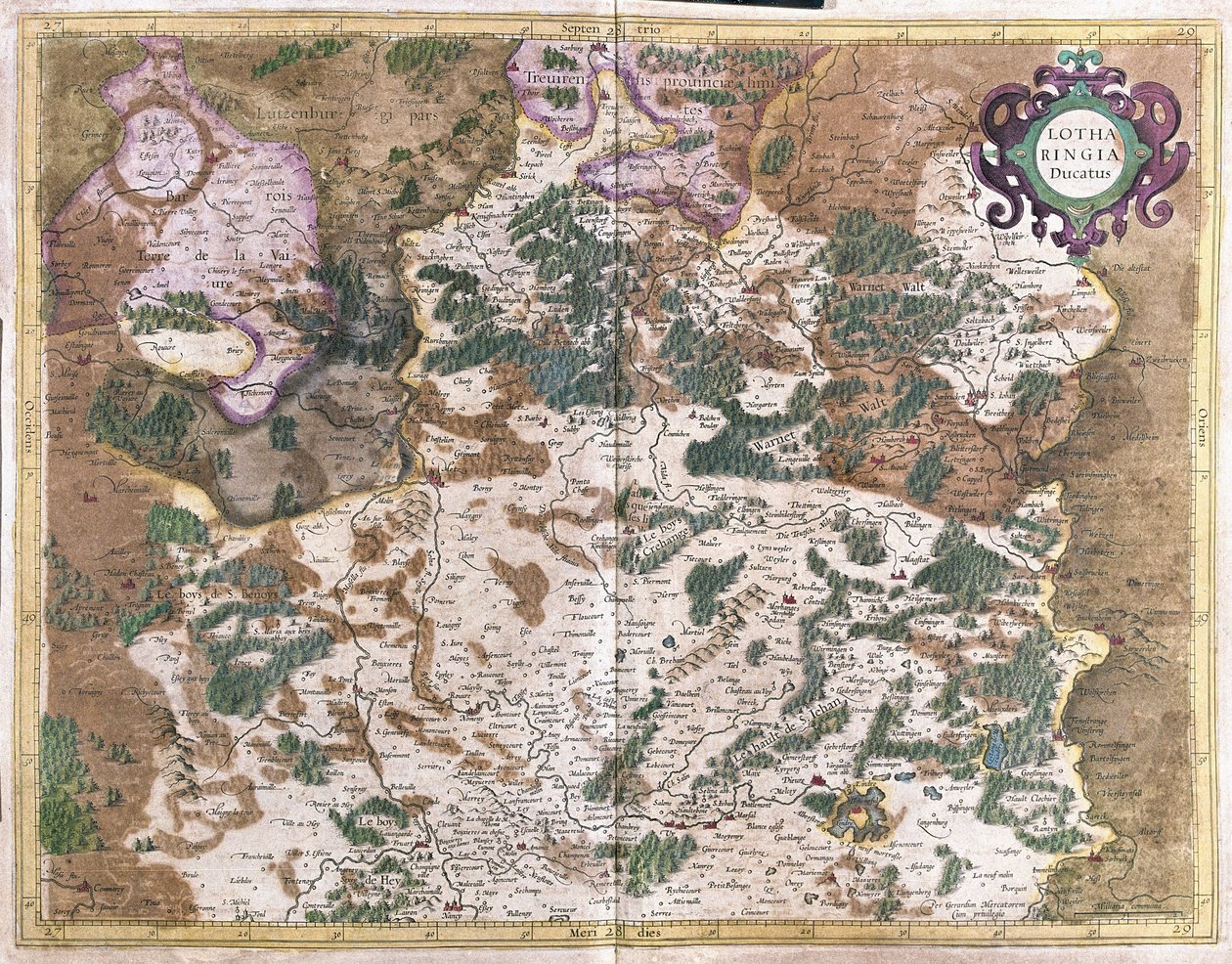 Lothringen, Frankreich (Gravur) von Gerardus Mercator