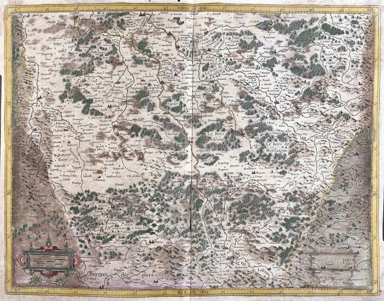 Lothringen, Frankreich von Gerardus Mercator