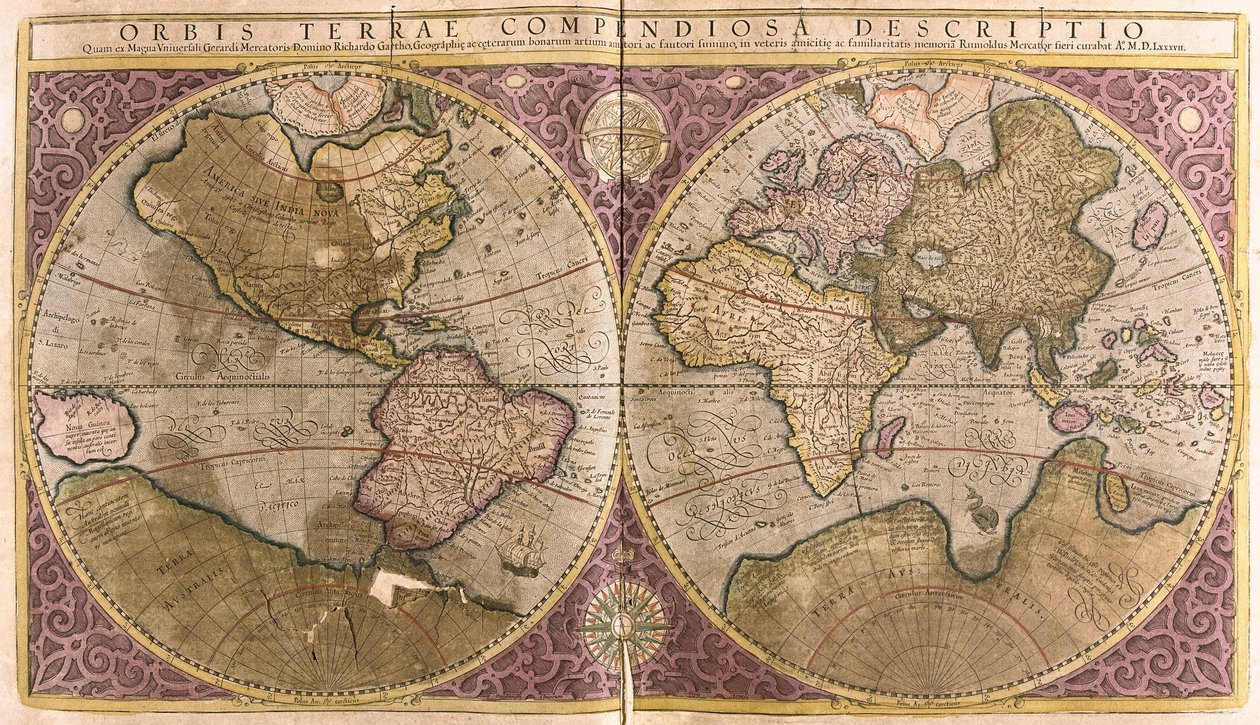 Der Globus von Gerardus Mercator