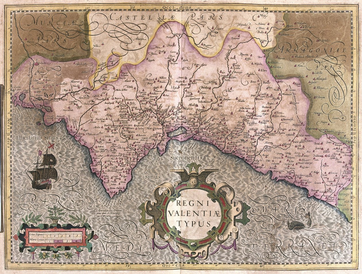 Valencia, Spanien von Gerardus Mercator