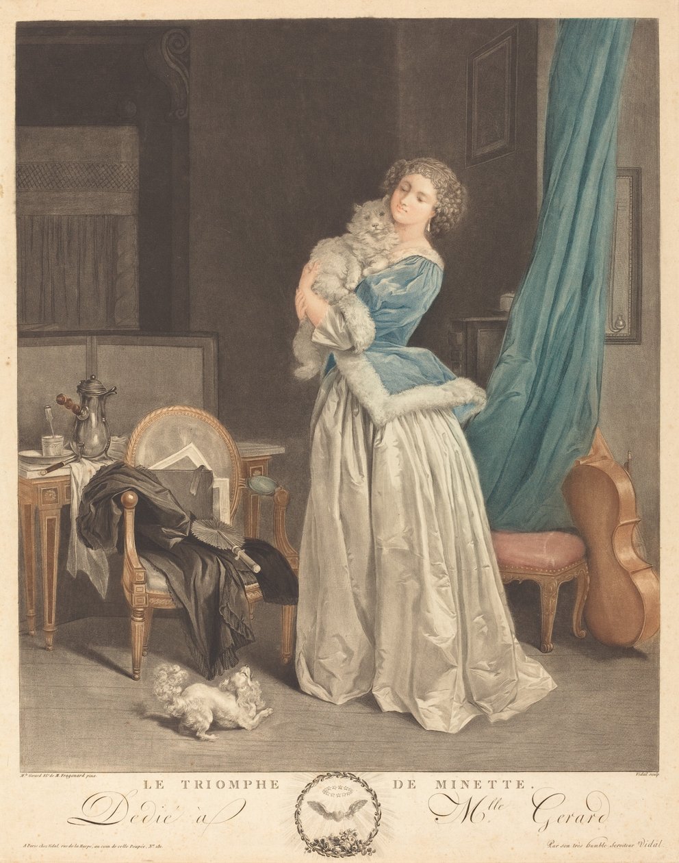 Der Triumph von Minette von Geraud Vidal after Marguerite Gérard