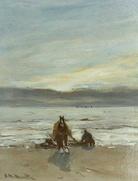 Muschelfischer in der Brandung von Gerhard Morgenstjerne Munthe
