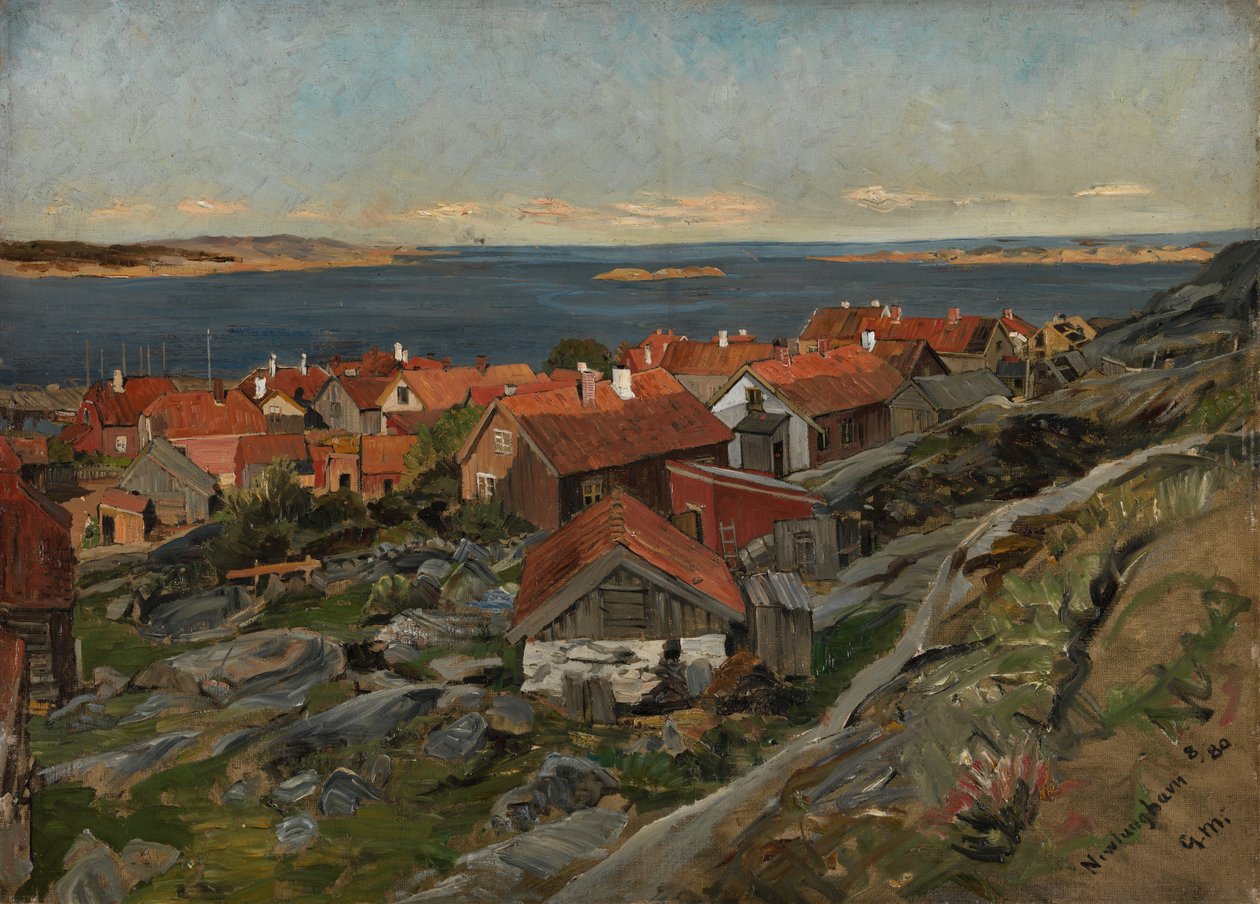 Ansicht von Nevlunghavn von Gerhard Peter Frantz Vilhelm Munthe